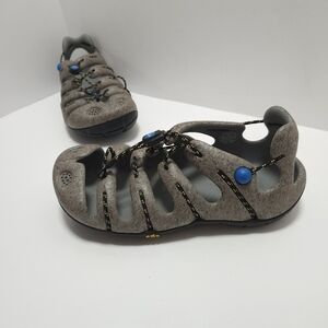 Mion Mens Current Sandals Size 8 Ergomorphic Hiking Trail Keen Pull Tie
